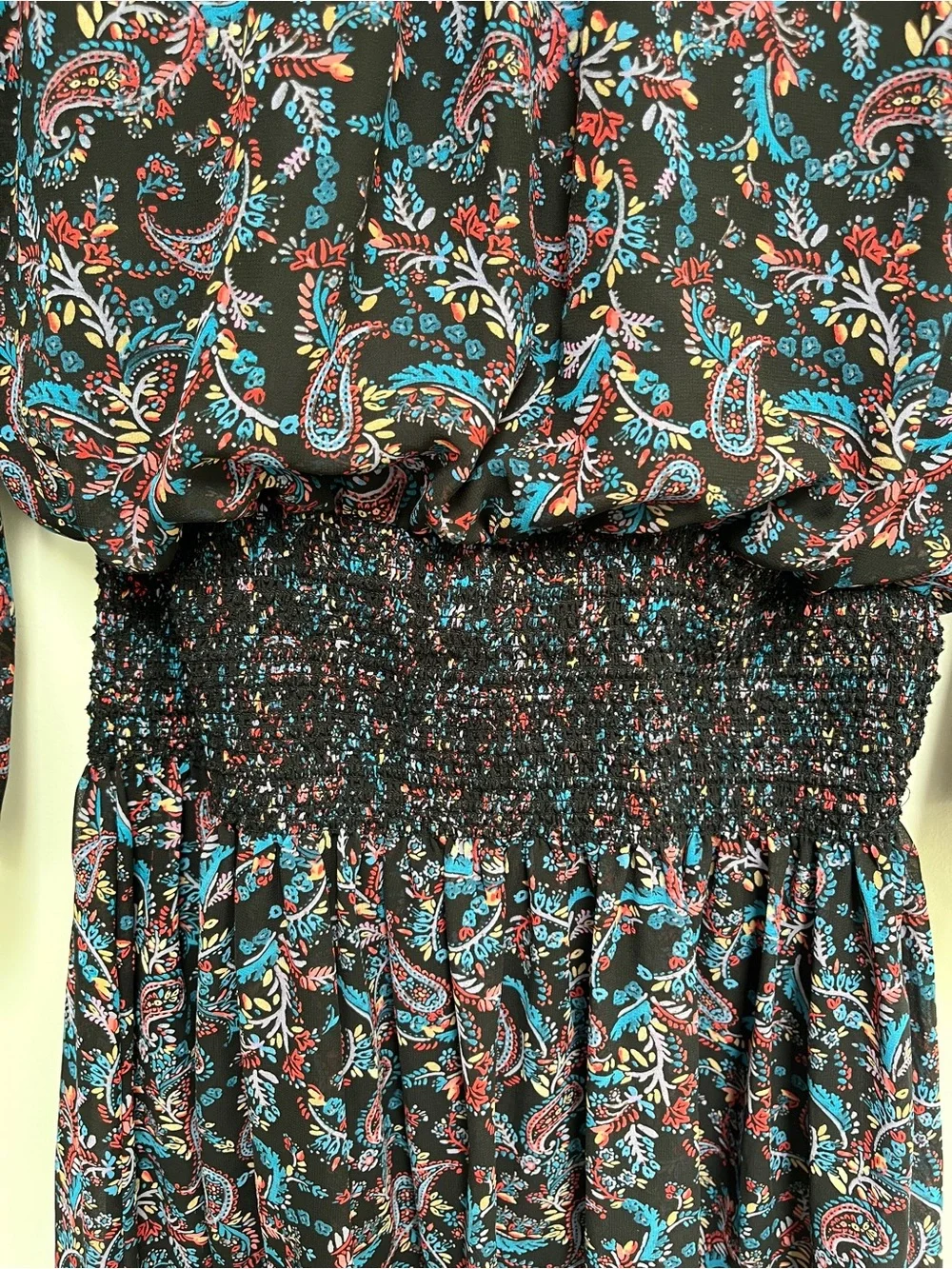 Anthropologie, Vanessa Virginia, Daytripper mini dress. Paisley pattern size M - Picture 13 of 15